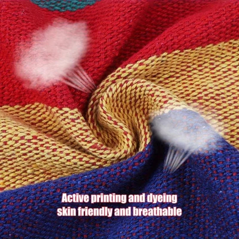 Striped Canvas Hanging Hammock Chair