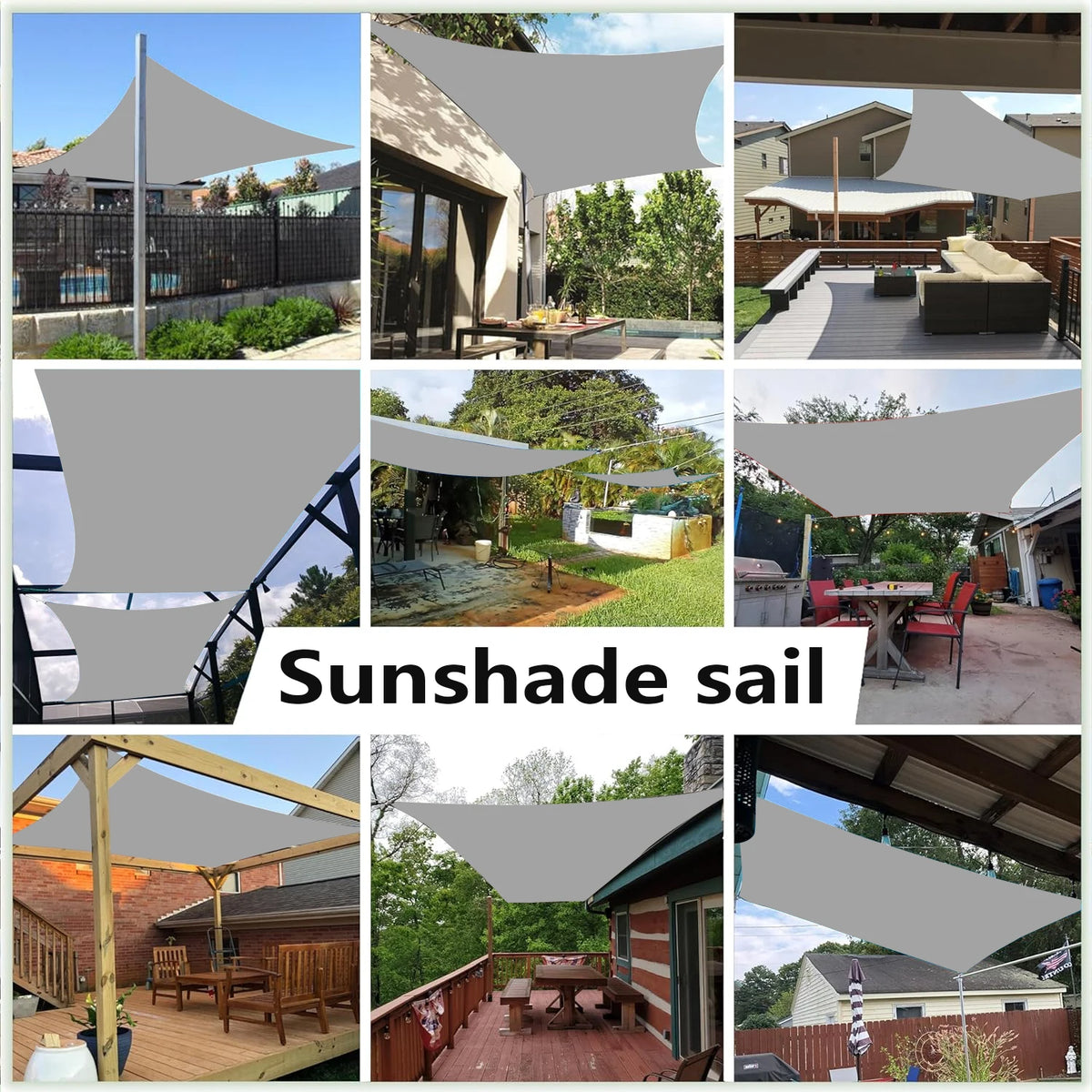 Waterproof Rectangle Shade Sail - UV Resistant