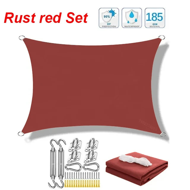 Waterproof Rectangle Shade Sail - UV Resistant