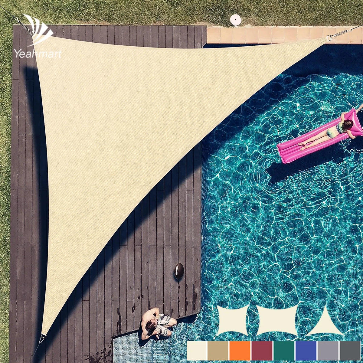 Triangle Waterproof Shade Sail 98% UV Block