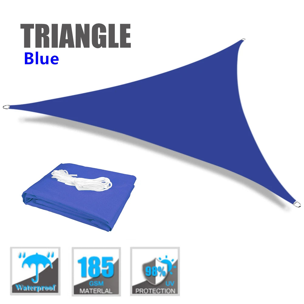 Triangle Waterproof Shade Sail 98% UV Block