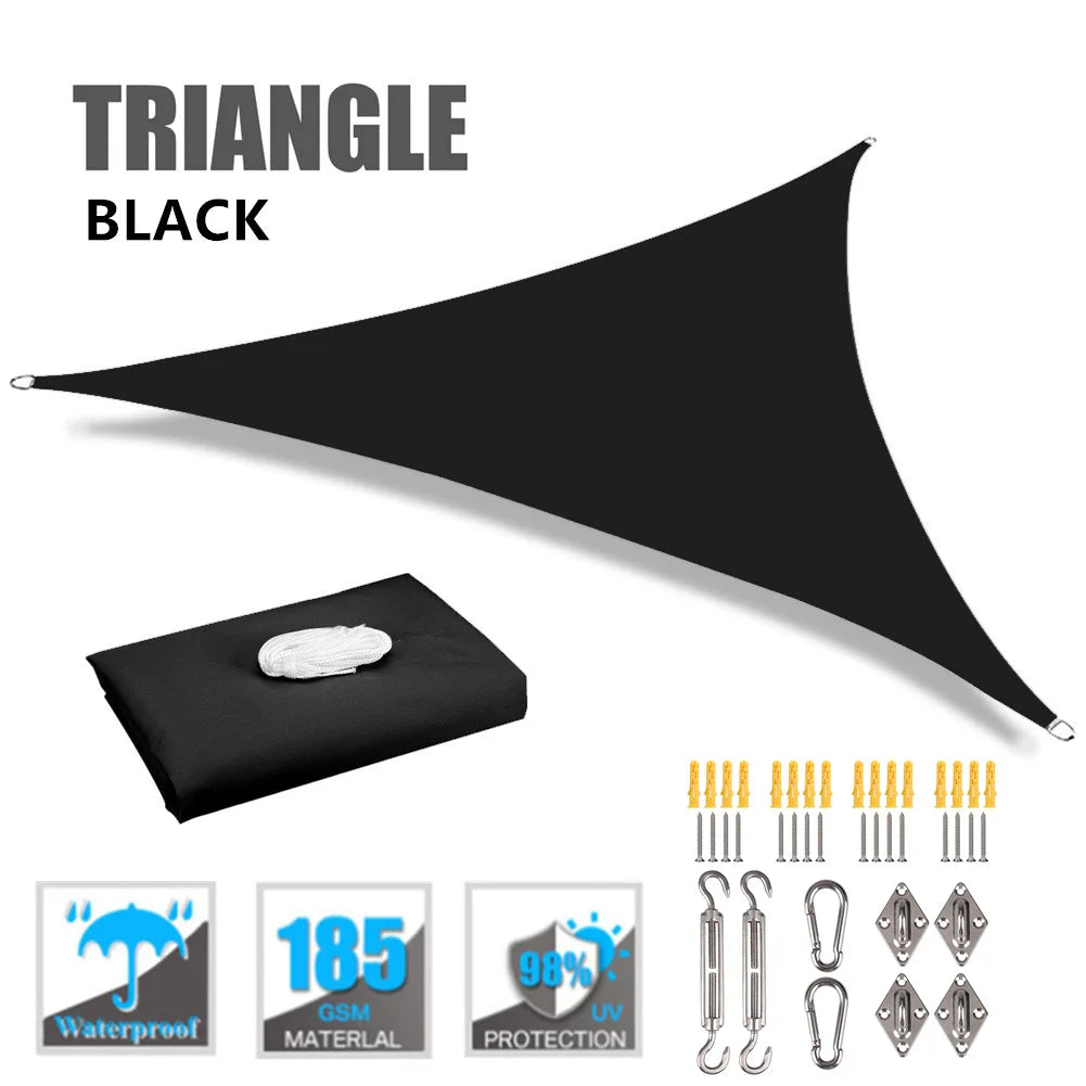 Triangle Waterproof Shade Sail 98% UV Block