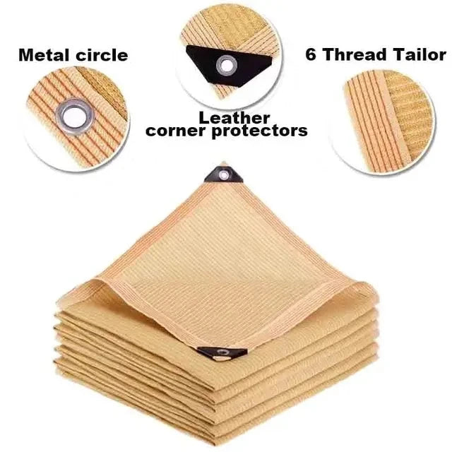 HDPE Sun Shade Net 75% UV Block For Garden