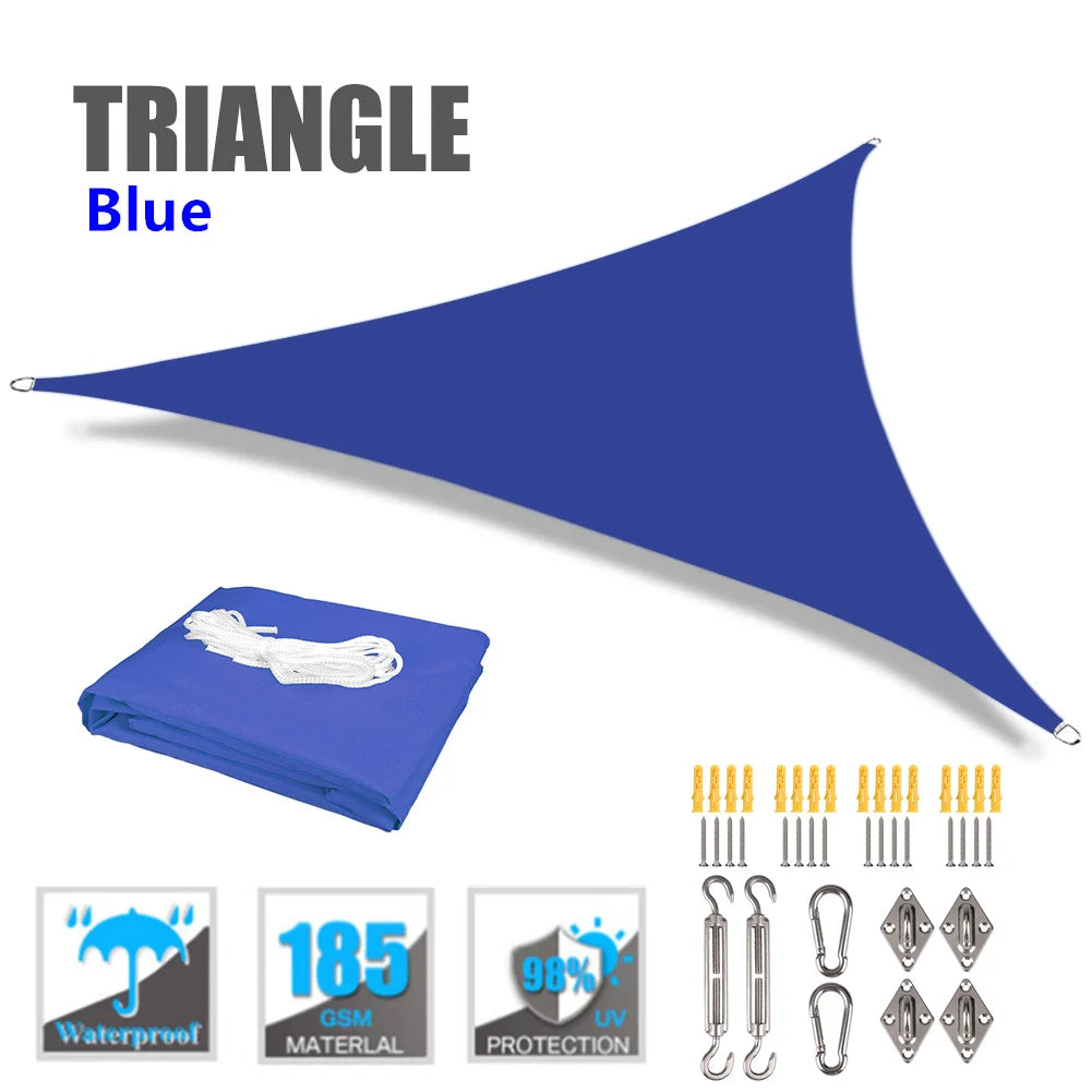 Triangle Waterproof Shade Sail 98% UV Block