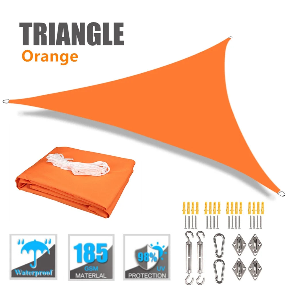 Triangle Waterproof Shade Sail 98% UV Block