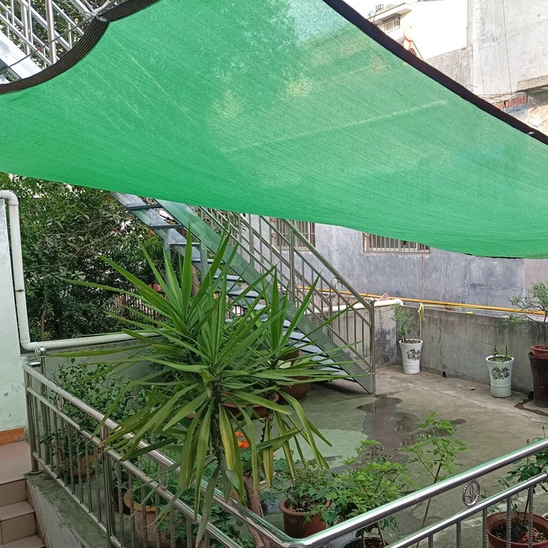 Green HDPE Sun Shade Net - 45% / 80% UV Block
