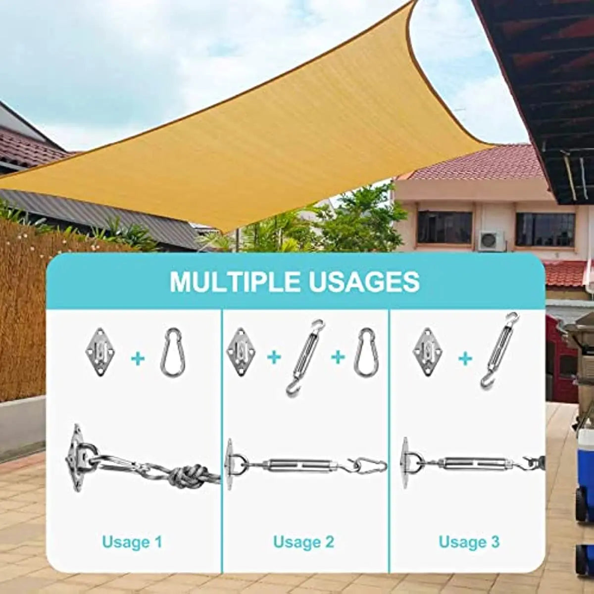 Stainless Steel Shade Sail Mounting Kit (8pc)