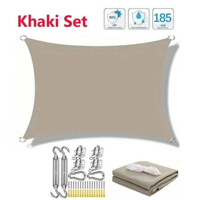 Waterproof Rectangle Shade Sail - UV Resistant