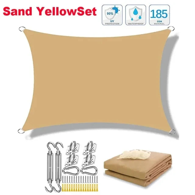 Waterproof Rectangle Shade Sail - UV Resistant