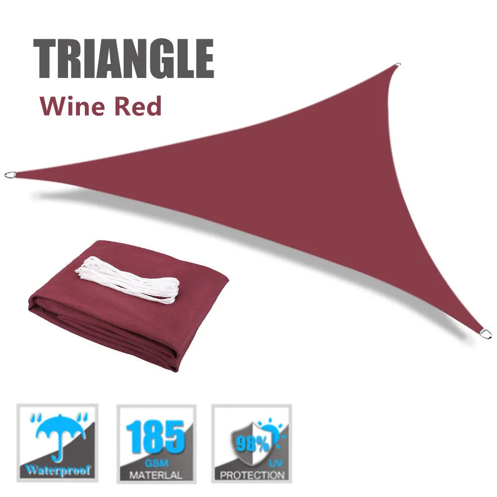 Triangle Waterproof Shade Sail 98% UV Block