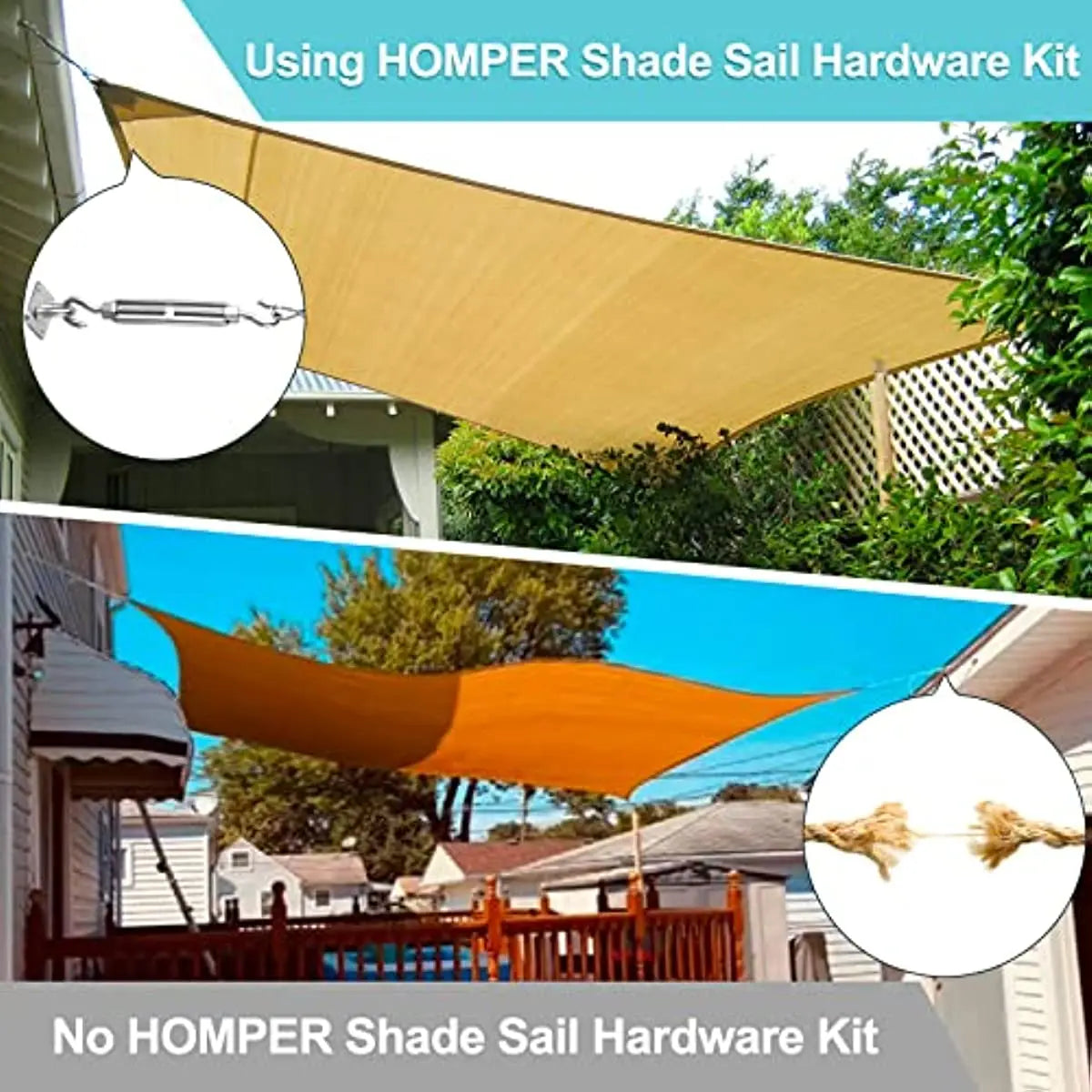 Stainless Steel Shade Sail Mounting Kit (8pc)