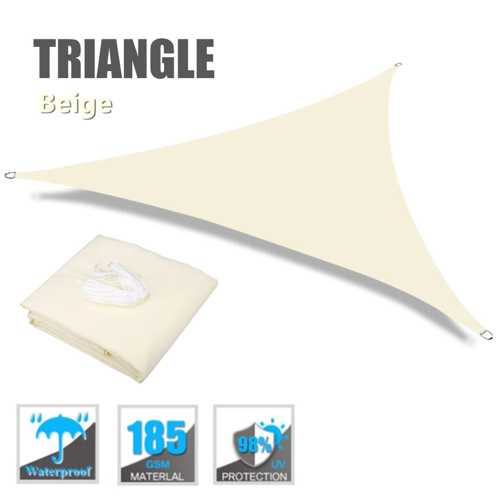 Triangle Waterproof Shade Sail 98% UV Block