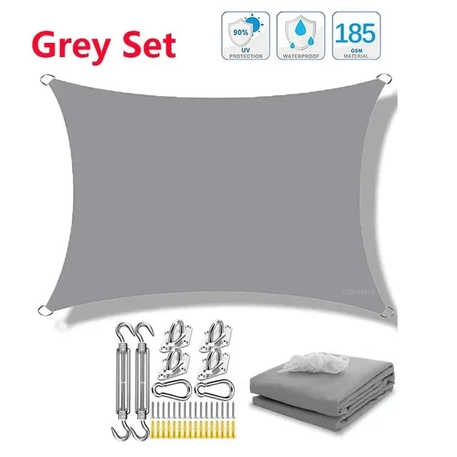 Waterproof Rectangle Shade Sail - UV Resistant