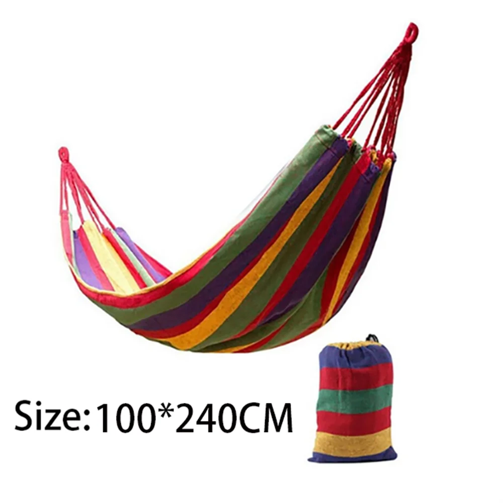 Double Cotton Hammock 2 Person With Tree Straps