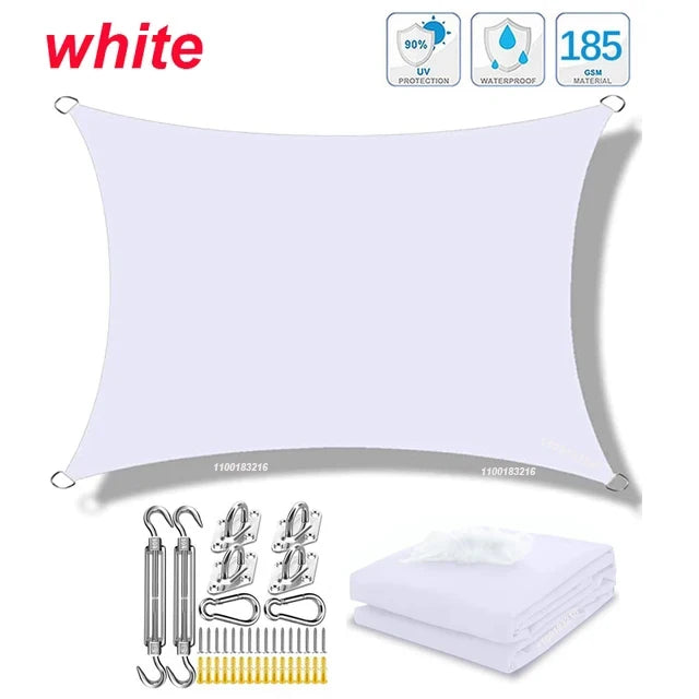 Waterproof Rectangle Shade Sail - UV Resistant