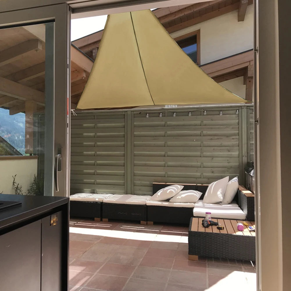 Large Triangle Waterproof Shade Sail - UV Protection