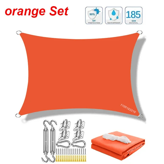 Waterproof Rectangle Shade Sail - UV Resistant