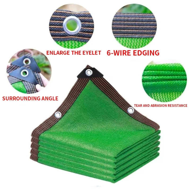 HDPE Sun Shade Net 75% UV Block For Garden