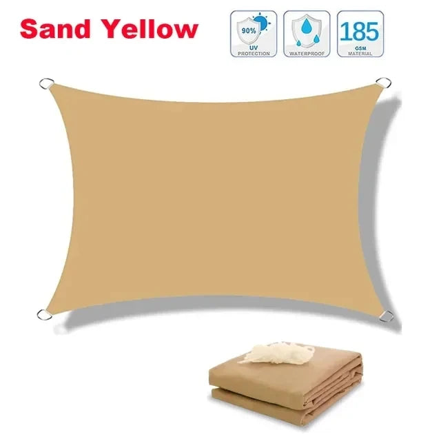 Waterproof Rectangle Shade Sail - UV Resistant